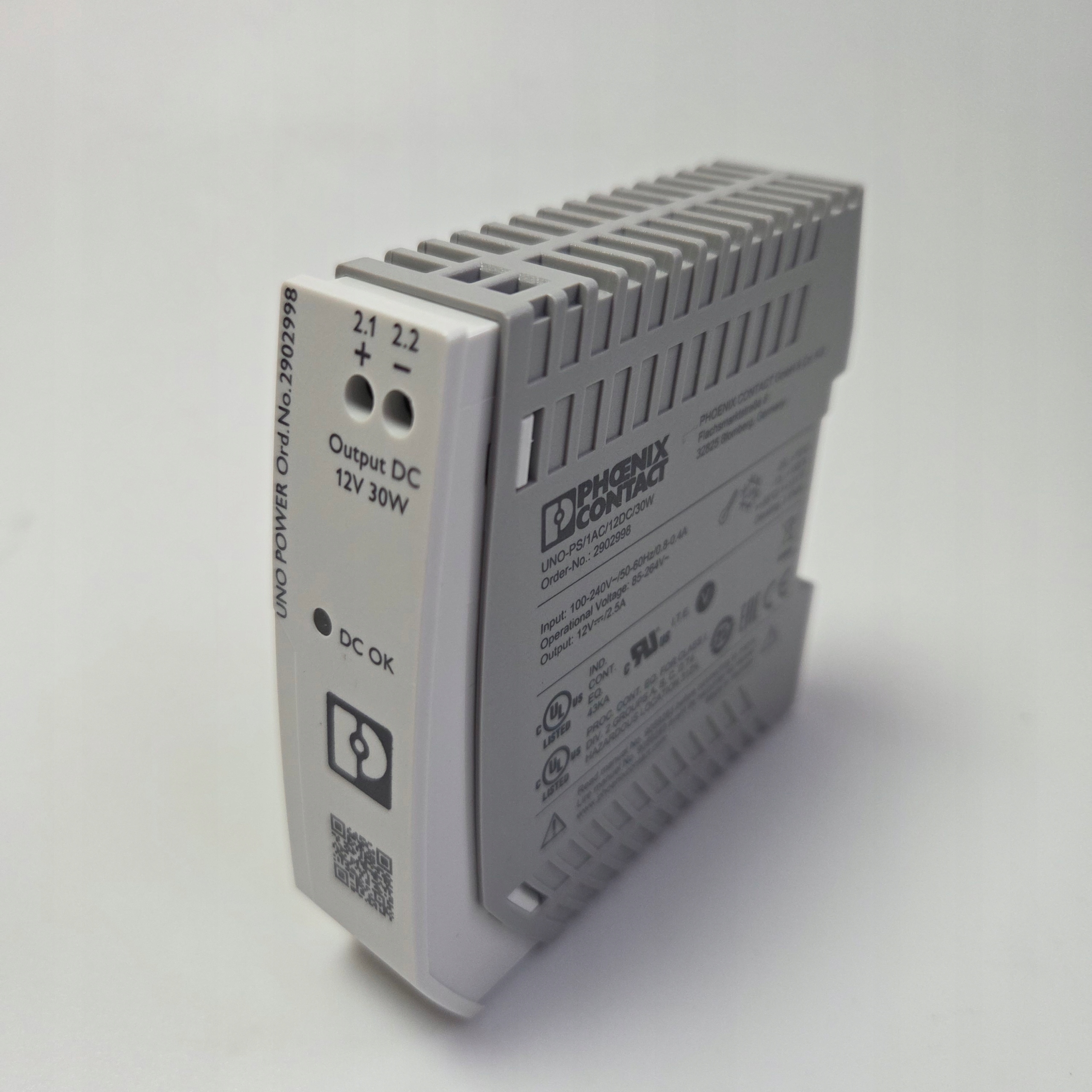 Napájecí zdroj Phoenix Contact Uno Power 12V 30W 2.5A Din 2902998