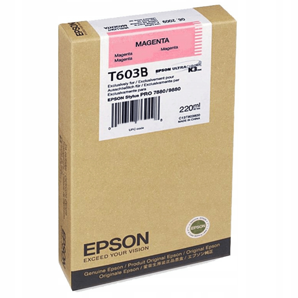 Inkoust Epson T603B C13T603B00 červený (magenta)
