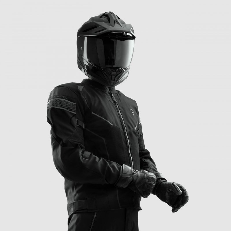 Textilná Motocyklová Bunda Rebelhorn Hiflow 5 Čierna 9XL