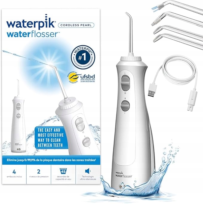 WATERPIK Bezprzewodowy Irygator Do Zębów Elektryczny Usuwa Płytkę Nazębną — miniatura 9