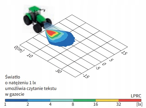 LAMPA ROBOCZA JOHN DEERE H27 LEWA 12V Z ŻARÓWKĄ Numer katalogowy części LPRC.54701.02