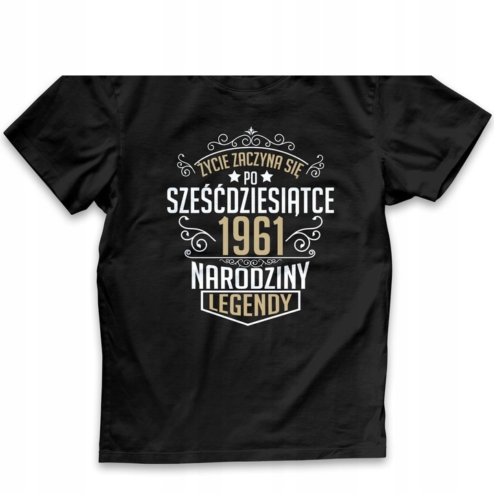 T-SHIRT MĘSKI FAJNY PREZENT ŻYCIE ZACZYNA SIĘ PO 5XL Rozmiar 5XL