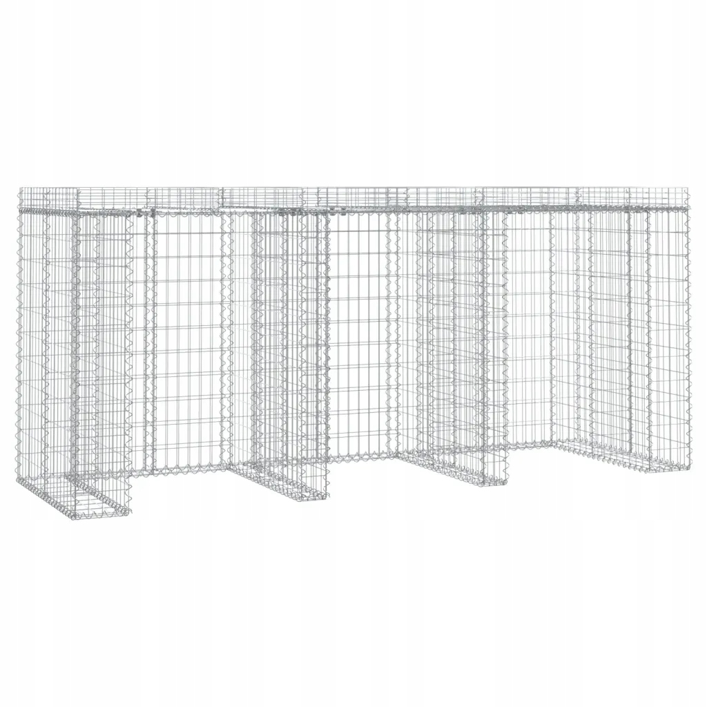 Levně Gabionové pouzdro pro odpadkový koš, 270x91x120 c