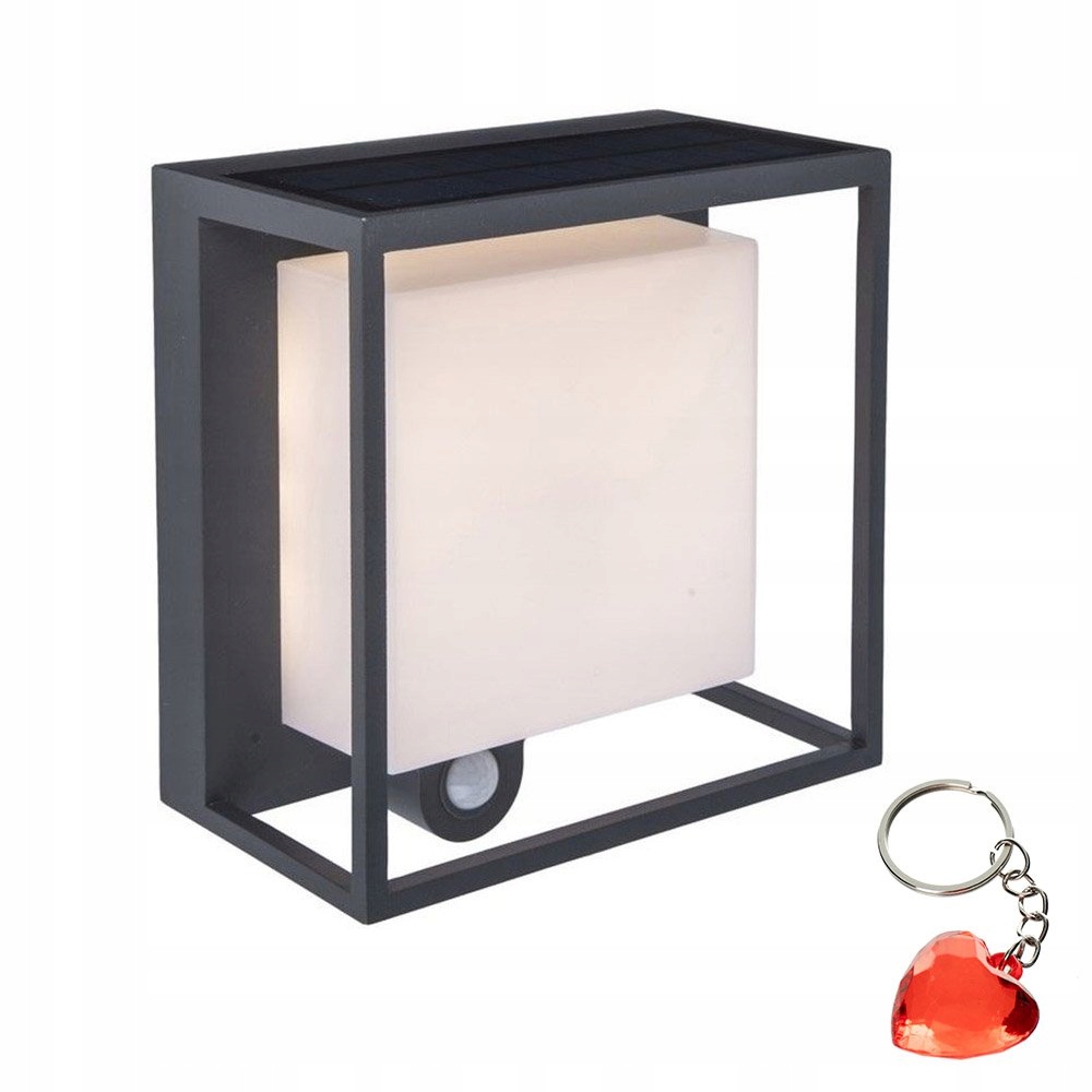 Solárna nástenná záhradná Led lampa 3 W s snímačom pohybu Curtis Lutec