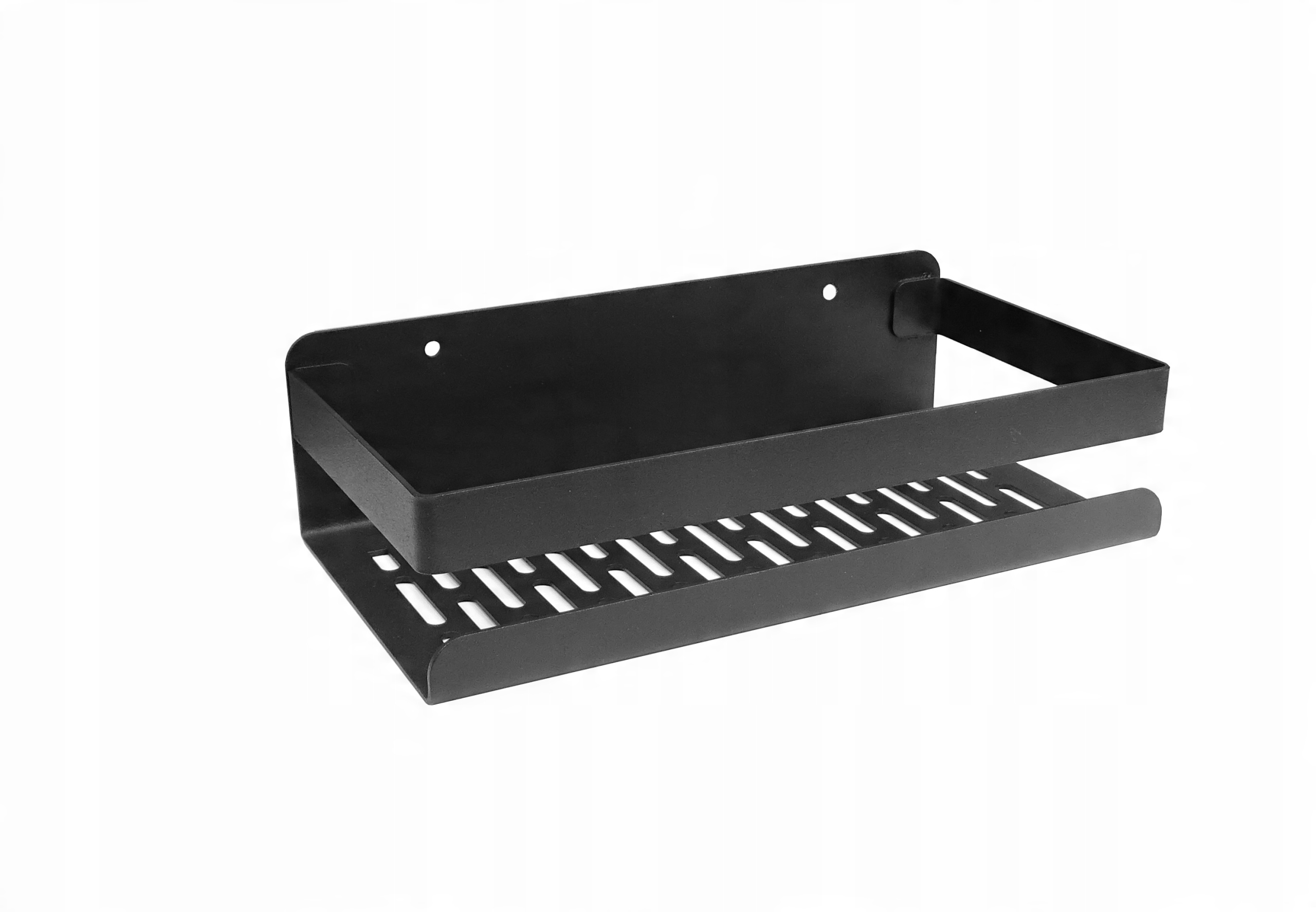 

Półka łazienkowa wisząca prysznic 23cm Czarna Loft