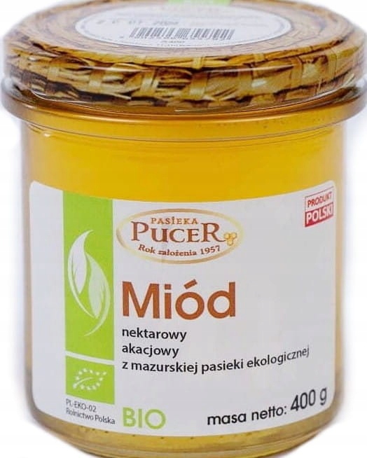 Akátový Nektarový Med Bio 400 g Pasieka Pucer