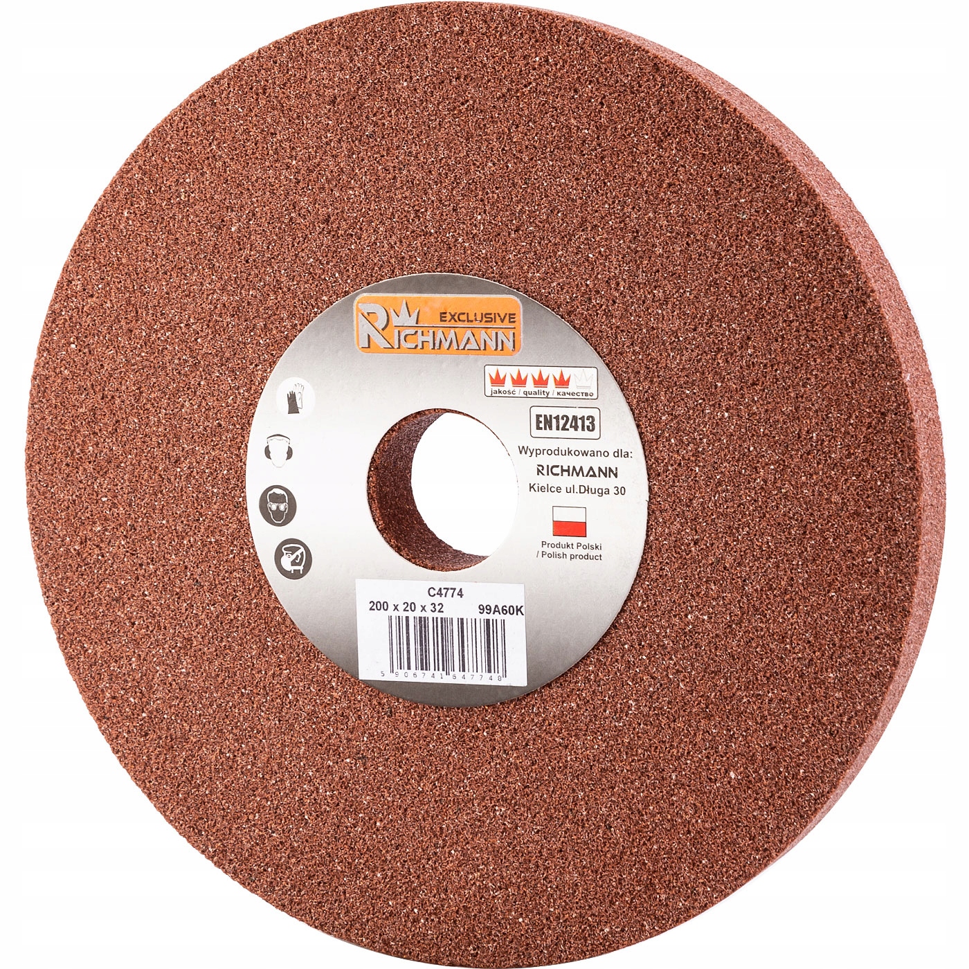 Tarcza Szlifierska 200x20x32mm 99A60K Red Richmann