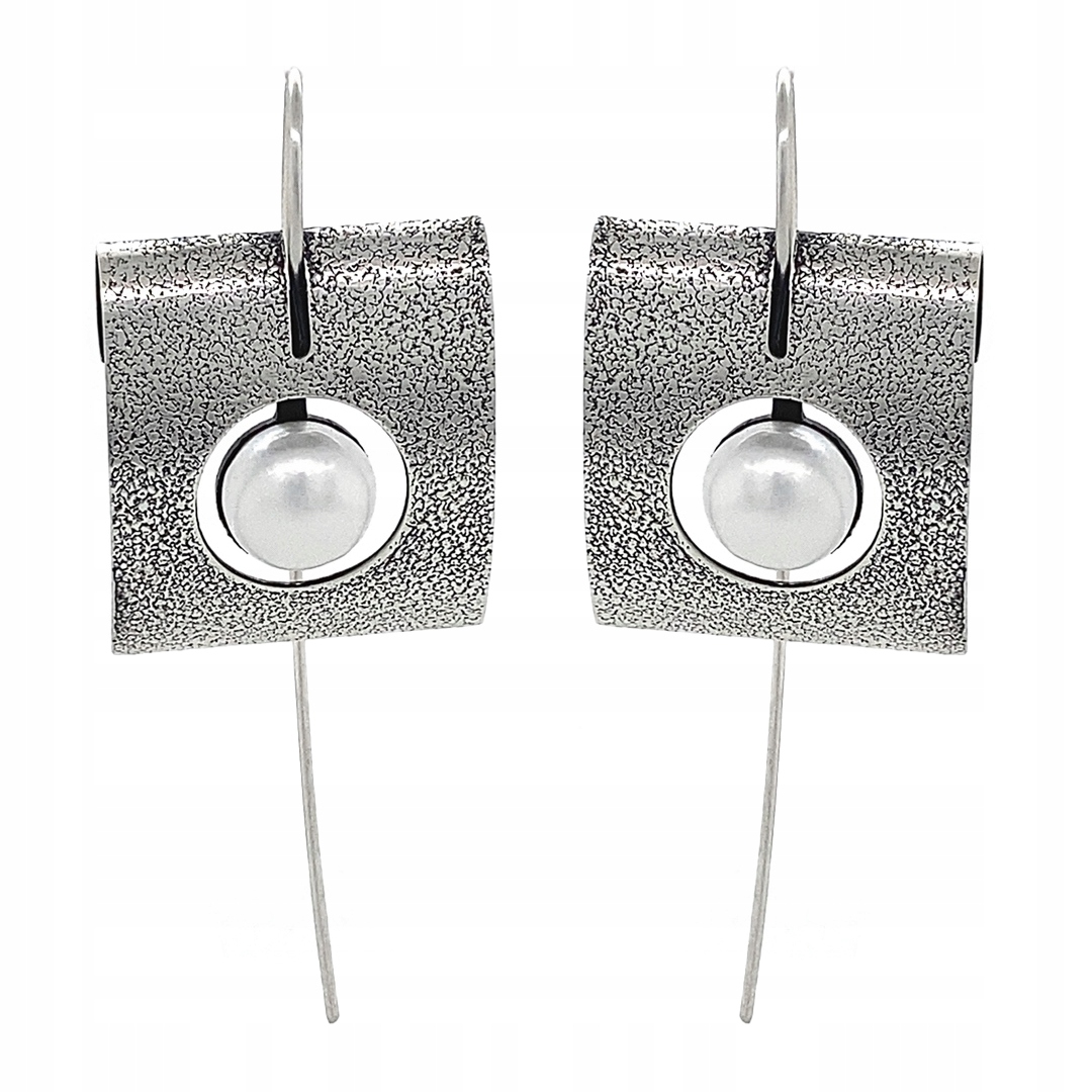 Stříbrné Náušnice ryzost 925 s Perlou, ruční práce Stříbro Pro Ni Krásný Dárek