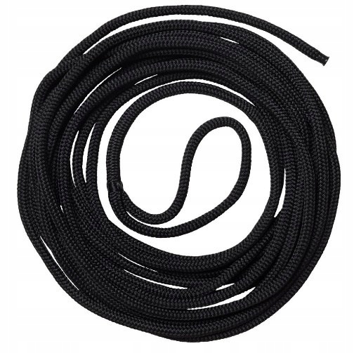 Ukotvovacie lano 12 m, priemer 14 mm, čierne