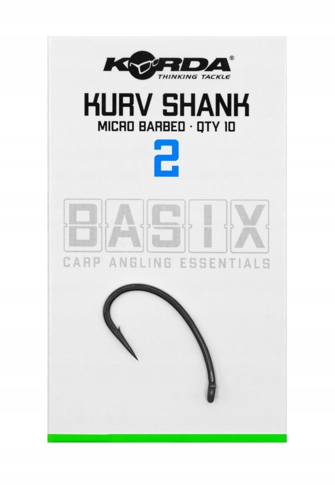 Haczyki Korda Basix Kurv Barbed Roz.2 KBX033
