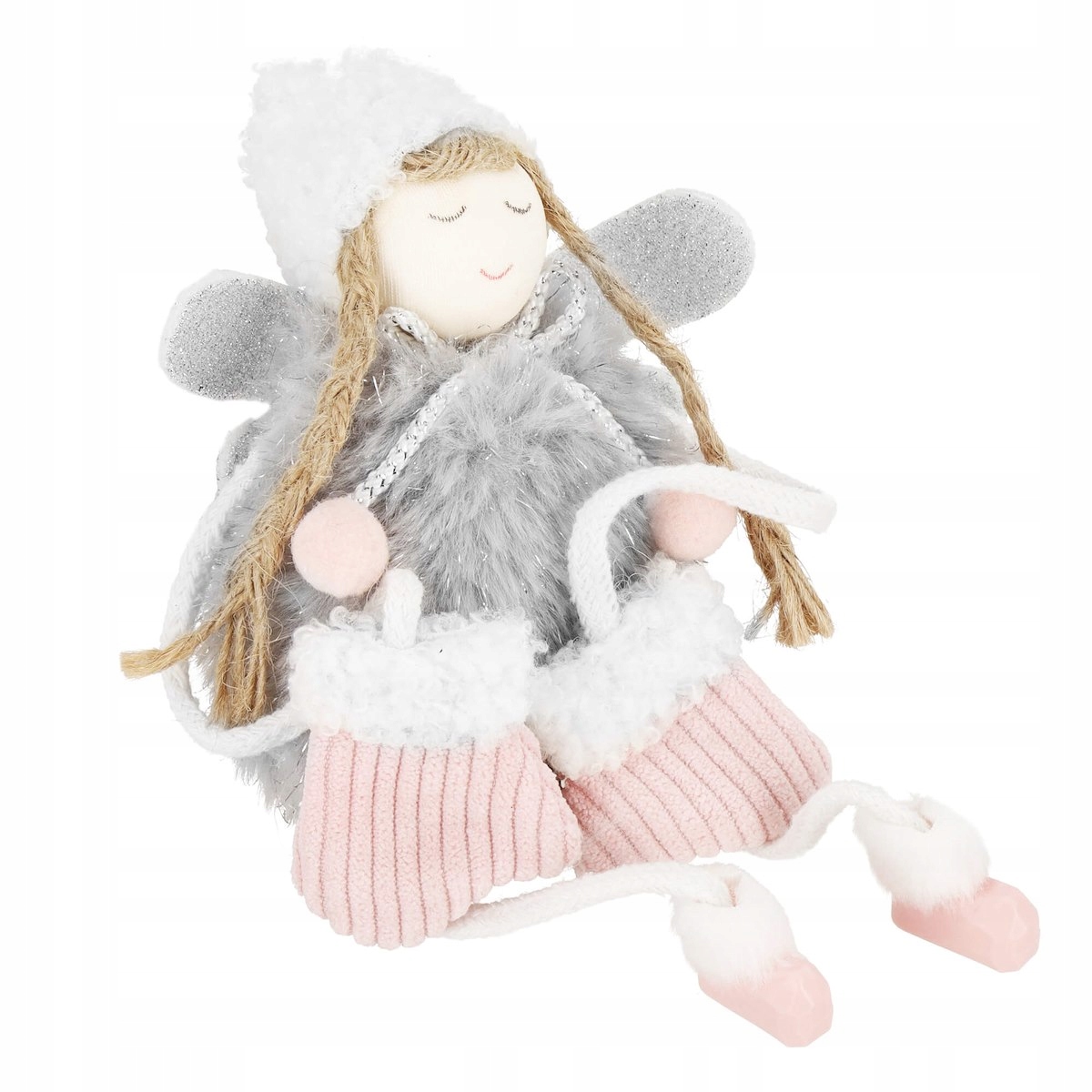 FIGURKA ŚWIĄTECZNA DZIEWCZYNKA ANIOŁEK LALKA 22 cm Motyw Aniołek