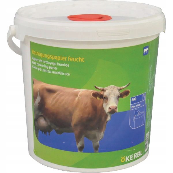 Papier do wymion chusteczki mokre KERBL 800szt