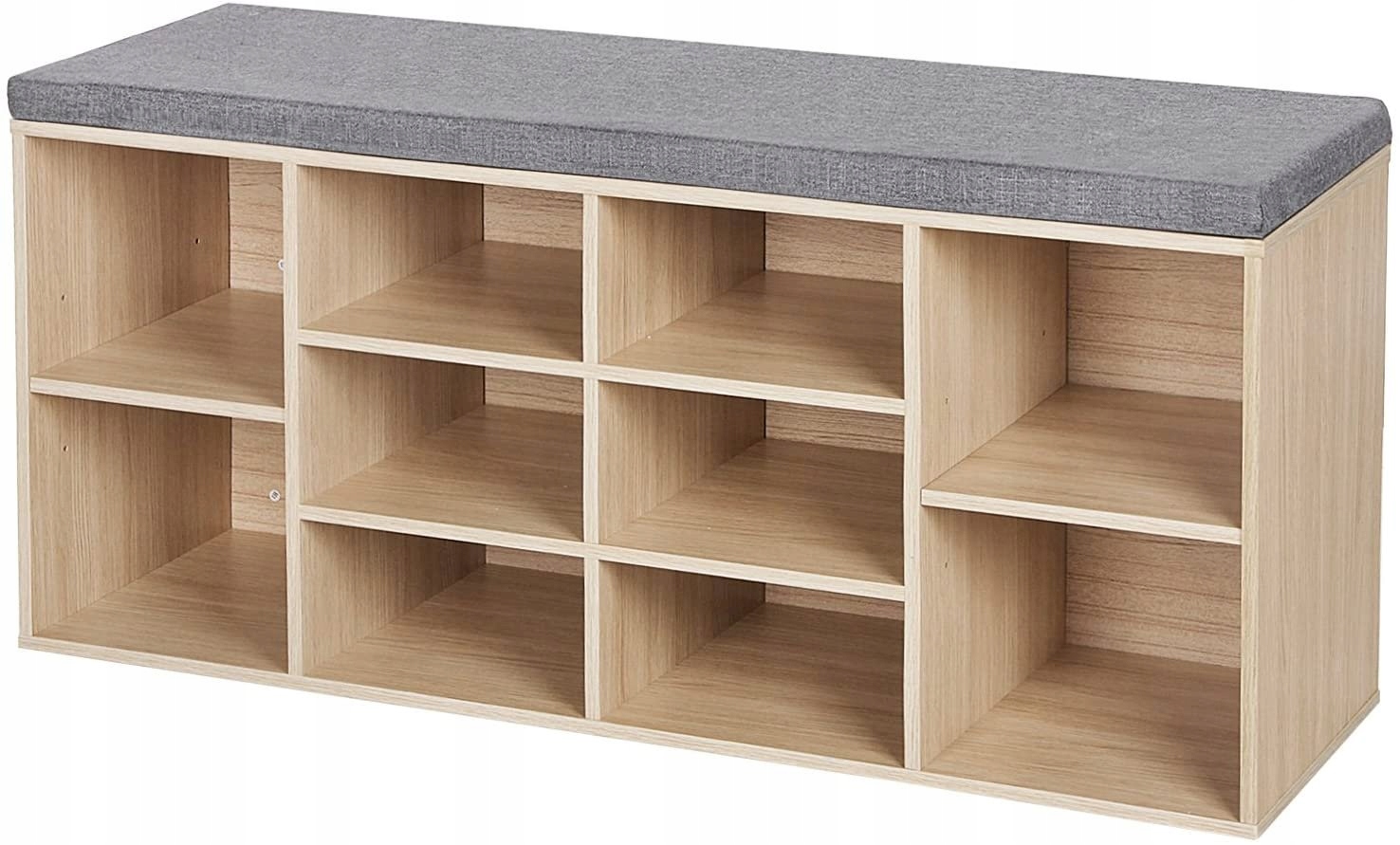 Skrinka na topánky s pohodlným svetlým sedadlom Loft