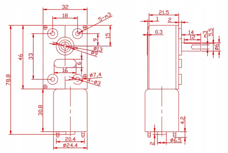 SILNIK WOLNOOBROTOWY 12V 150obr/min Z PRZEKLADNIA Rodzaj motoreduktora inny