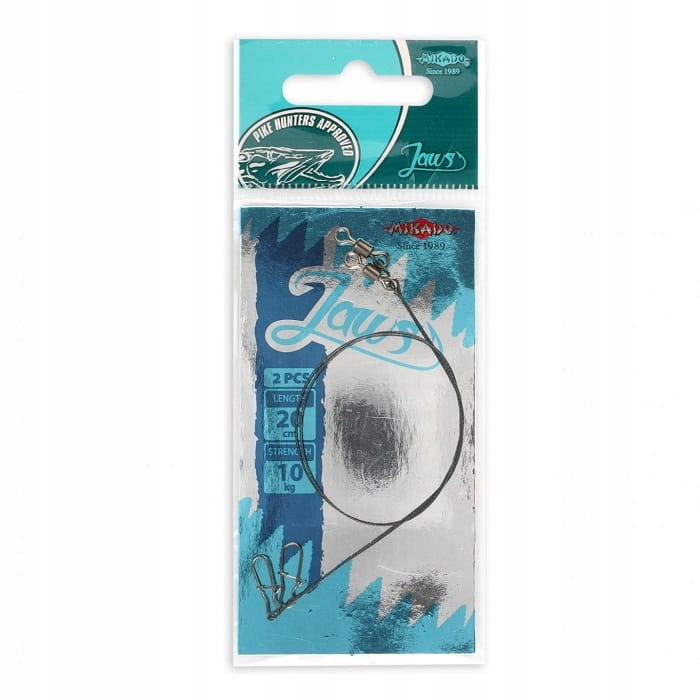 Przypon wolframowy Jaws 25cm 15kg 2szt. Mikado