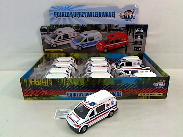 auto metalowe z dźwiękiem AMBULANS HKG004 — 4