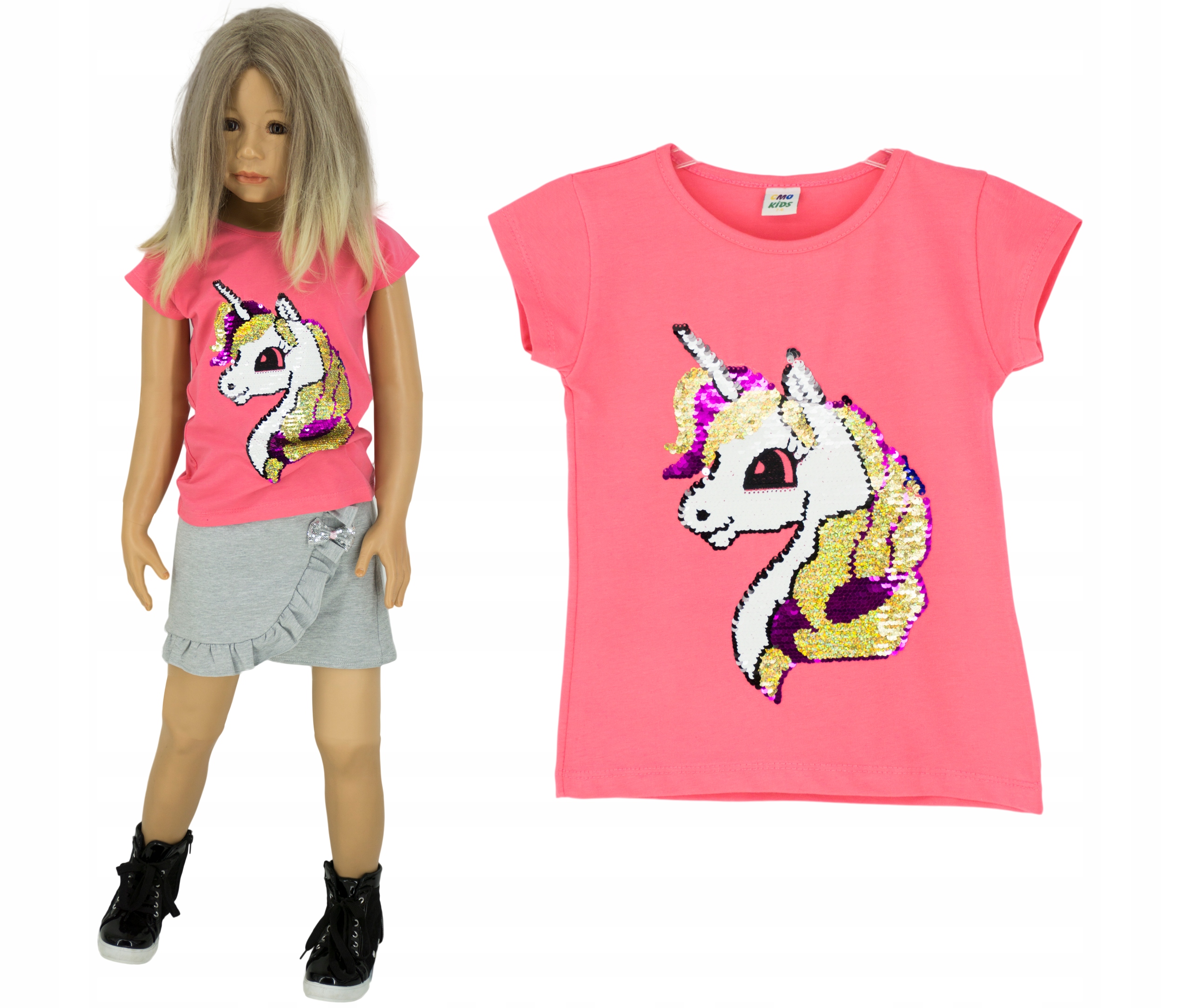 

Bawełniana bluzka T-shirt P0316 rozmiar 122