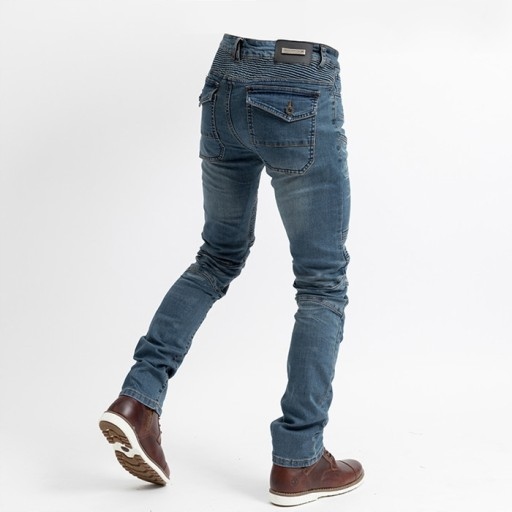 SPODNIE MOTOCYKLOWE MĘSKIE JEANSY Rozmiar L