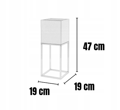 DONICZKA Osłonka Na Donice Metalowa Srebrna Loft Nowoczesny Styl S 47cm Szerokość produktu 20 cm