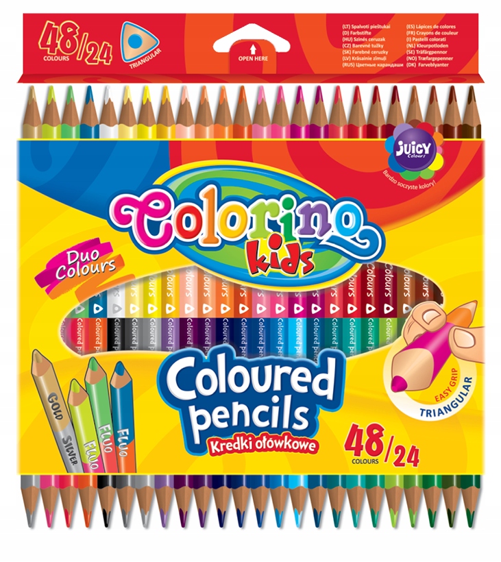 

Kredki Dwustronne Colorino Ołówkowe