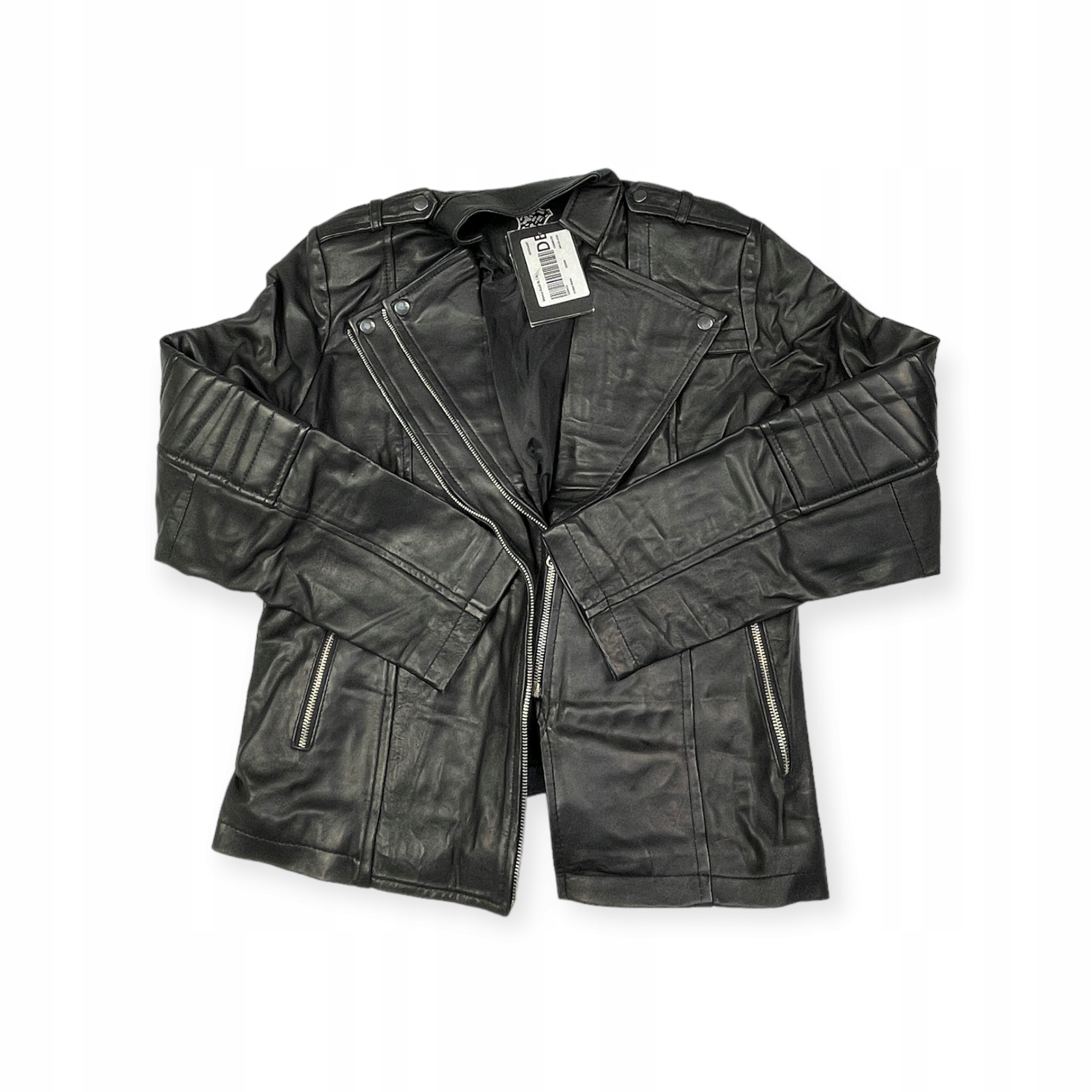 Dámská kožená bunda ramoneska Real Leather XL