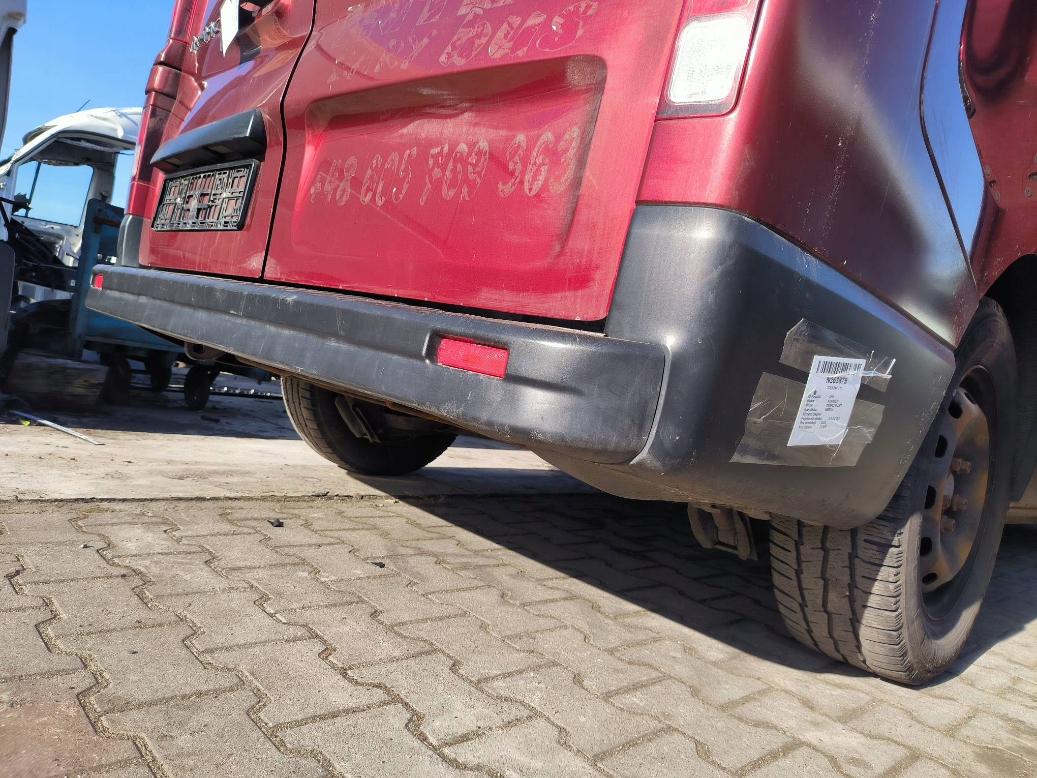bumper rear part RENAULT TRAFIC III LIFT
