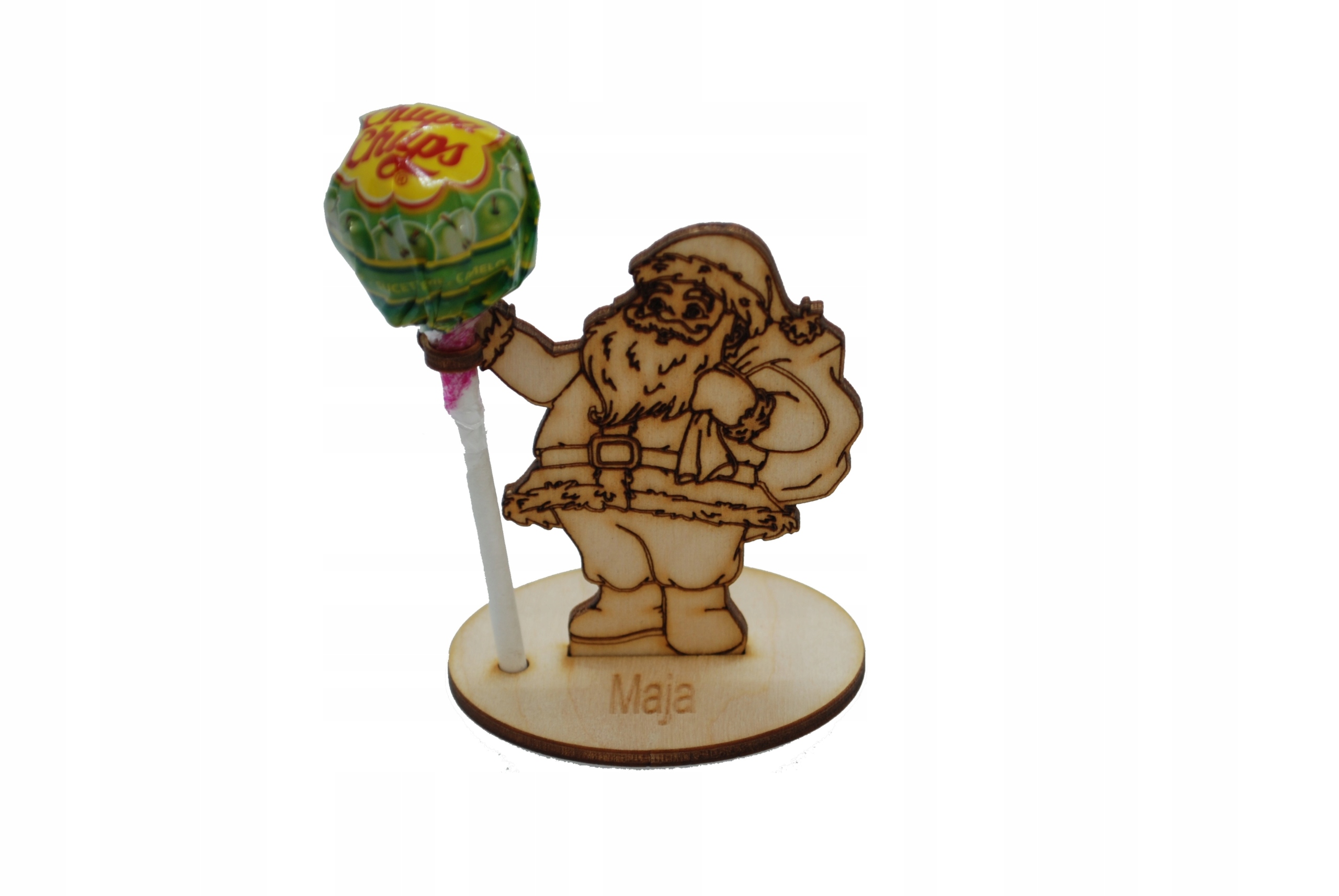 

Święty Mikołaj na lizaka upominek grawer