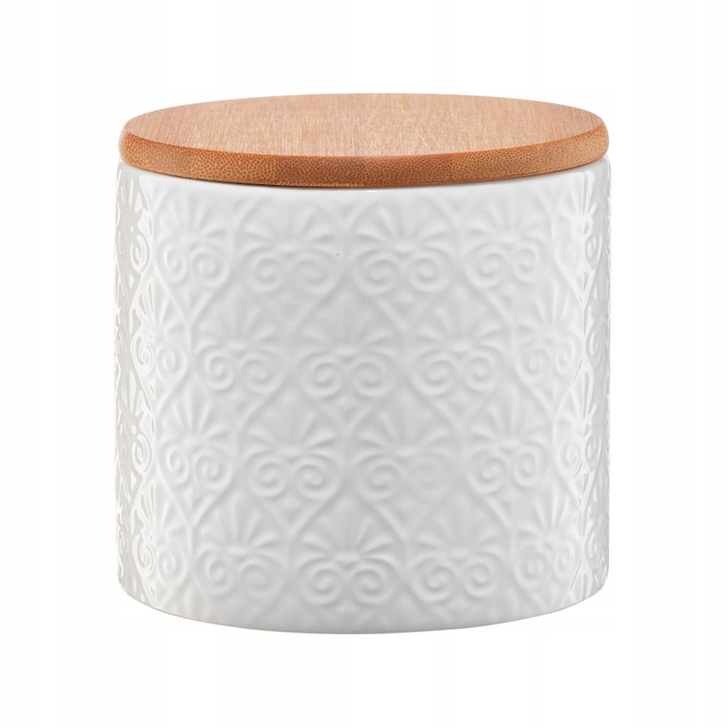 

Pojemnik Ceramiczny Do Kawy Herbaty Cukier Biały