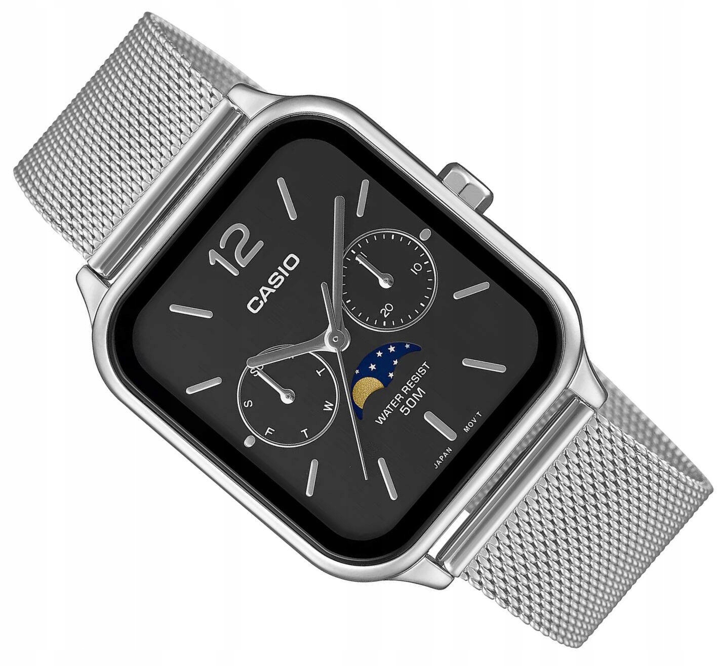 Pánské Klasické Vodotěsné Hodinky Casio MTP-M305 M -1AVER Fáze Měsíce