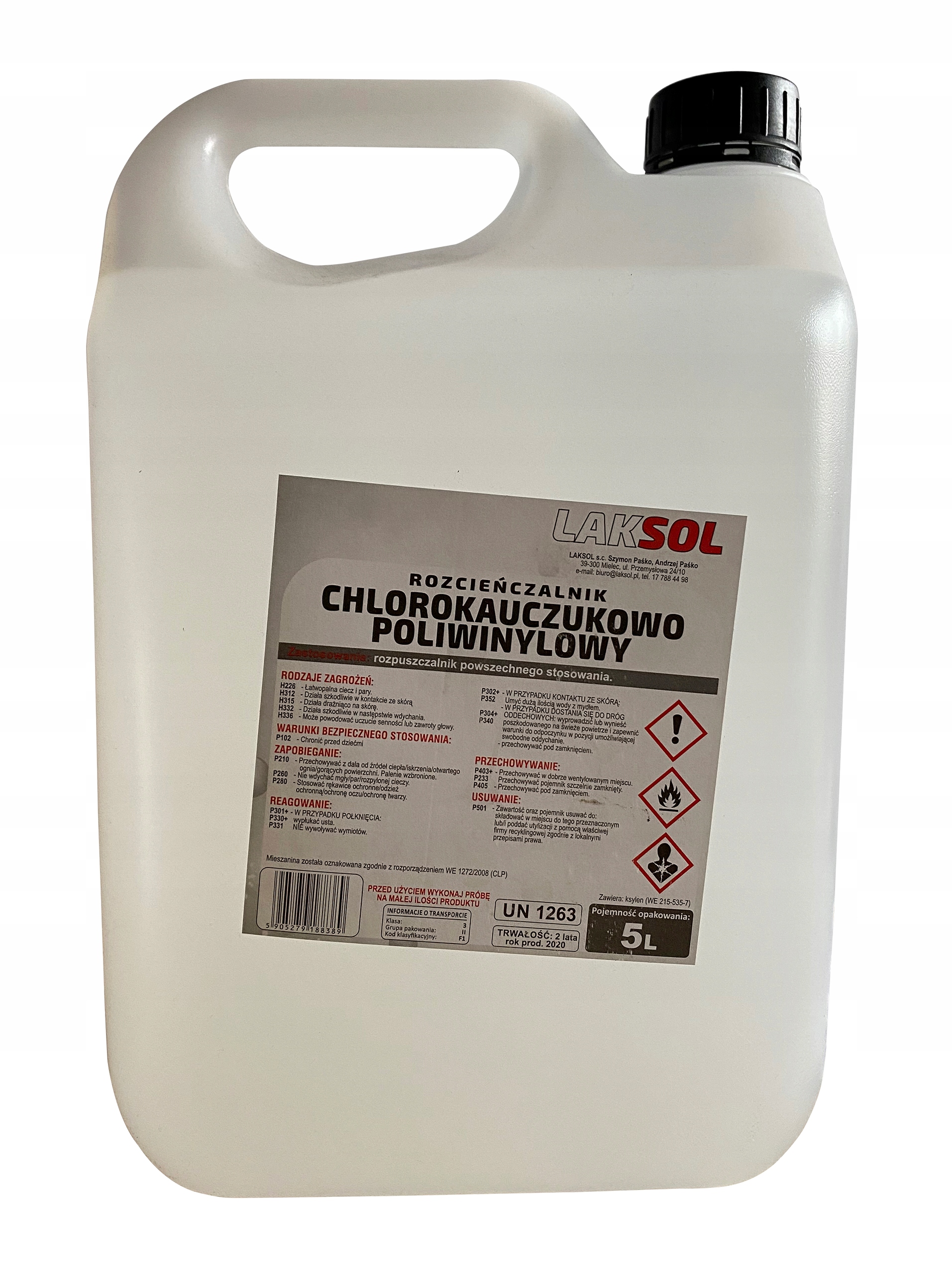 Rozcieńczalnik chlorokauczukowo-poliwinylowy 5L
