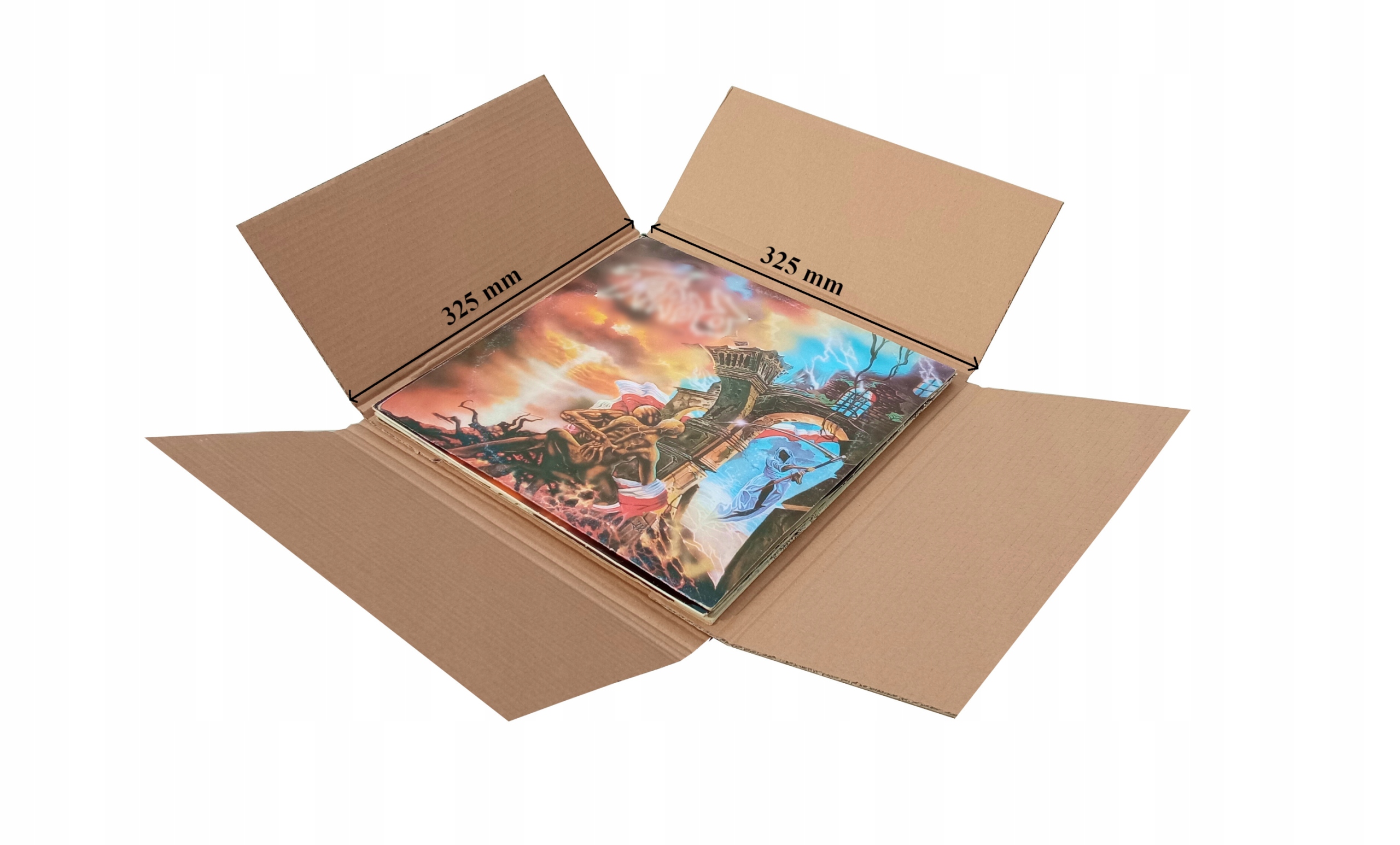 Karton Pudełko na płytę Winyl winylowe 325x325 mm Multimail owijka 50szt