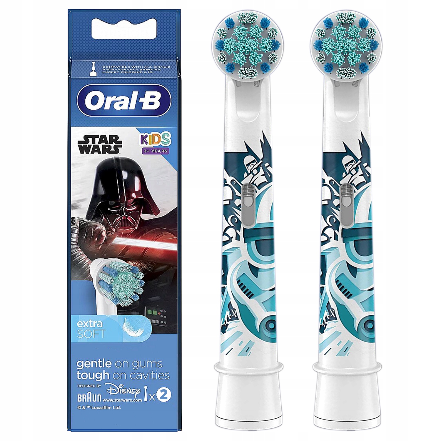 

2 Końcówki Braun Oral-b Star Wars Dla Dzieci
