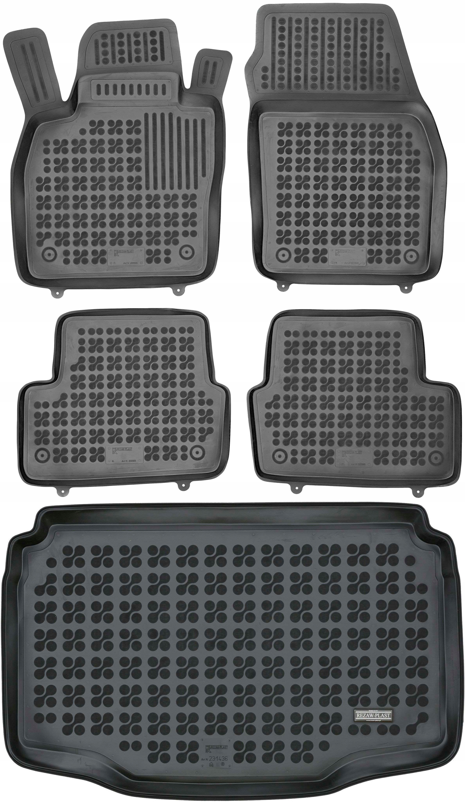 

Seat Arona 2017- Korytka gumowe mata