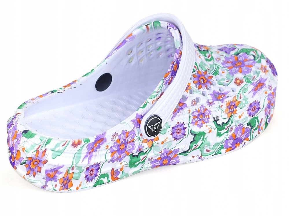 KROKSY KLAPKI SPORTOWE DAMSKIE OGRODOWE PIANKOWE Materiał zewnętrzny inny