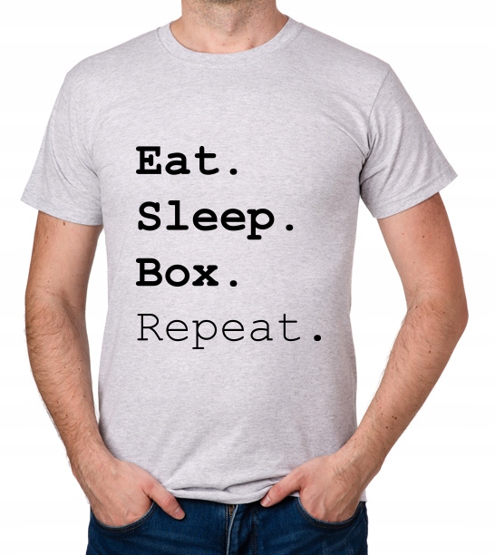 

koszulka Eat Sleep Box Repeat prezent