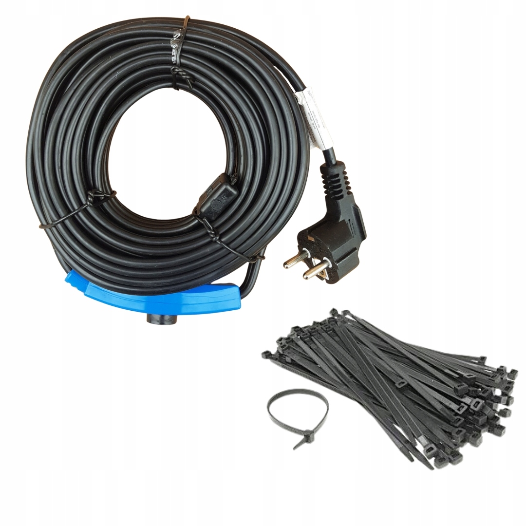 Topný kabel 2 m 32 W Topný kabel Svorky