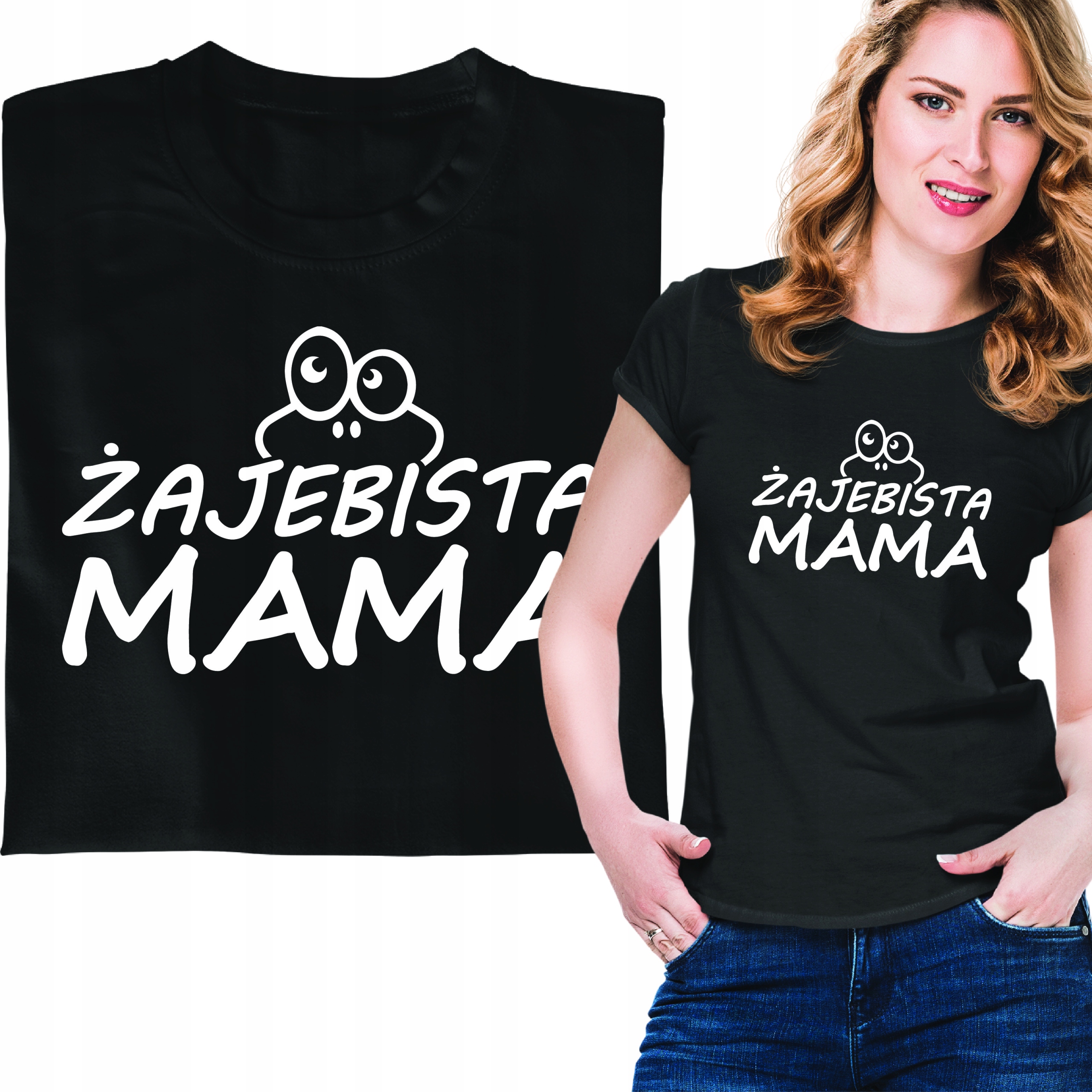 

Koszulka Zabawny Prezent Dzień Mamy Żajebista Mama