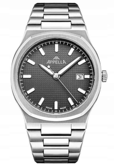 Nové Originální Pánské hodinky Appella L12006.5116Q data gravírování