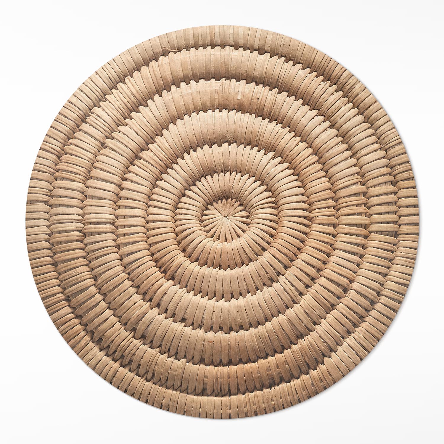 Vnitřní Kulatý Koberec Dekorativní minimalistický boho výplet ⌀ 50 cm