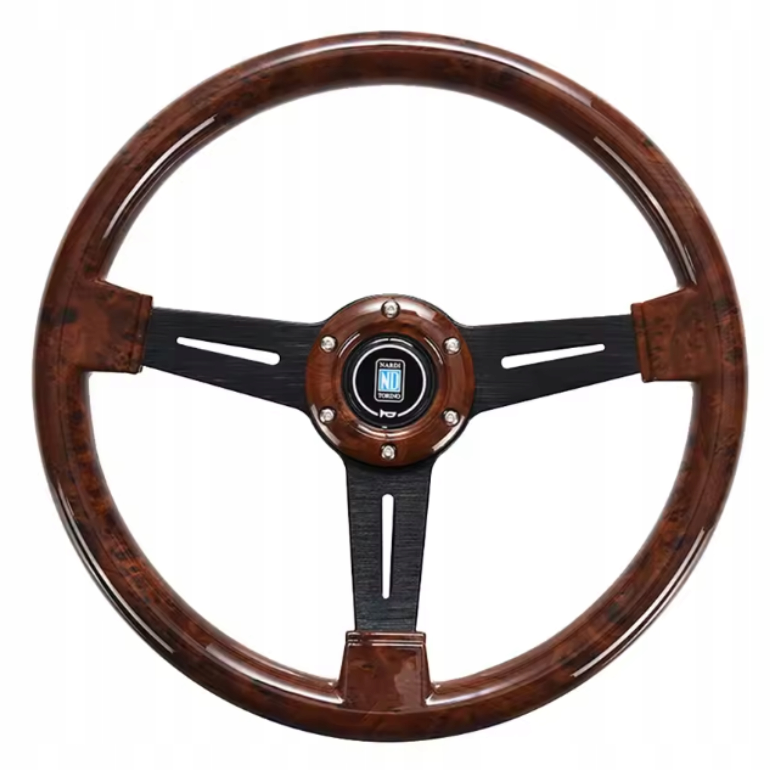 Sportovní Volant 350 mm 14 palců Univerzální ze slaného dřeva