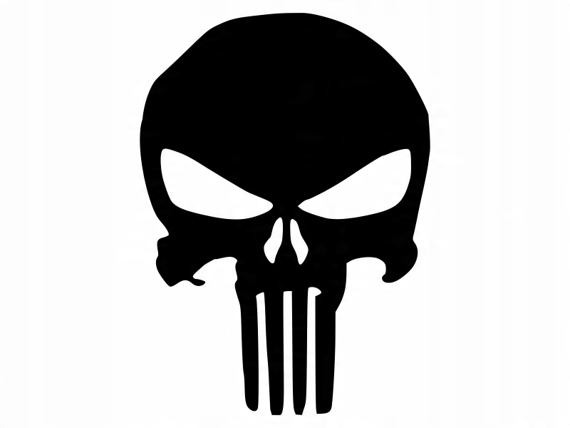 

Punisher czaszka skull naklejki na kask lusterko