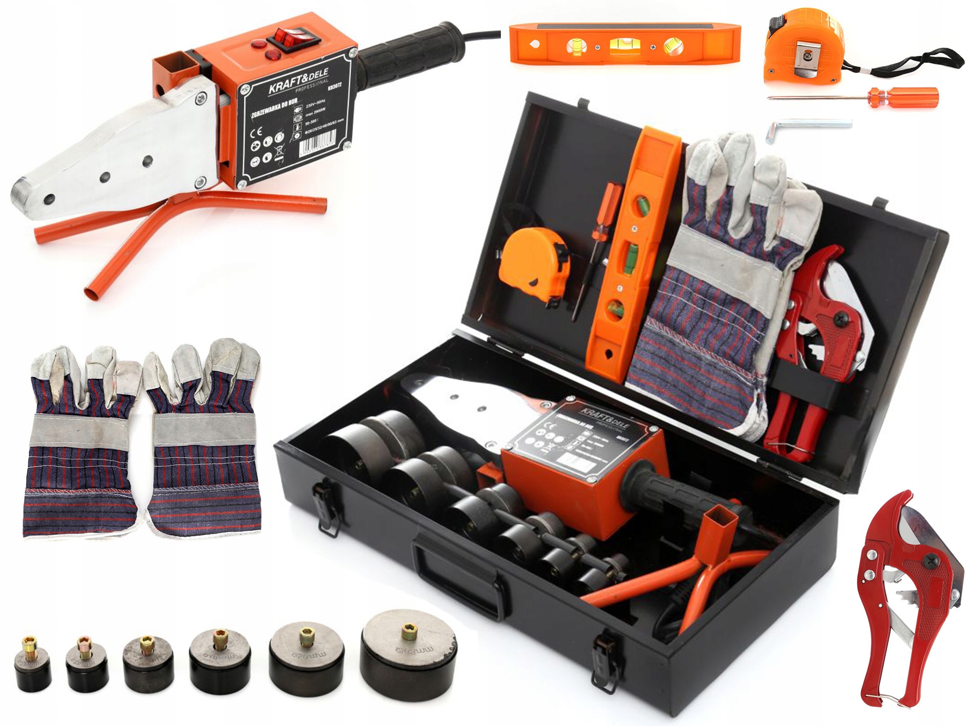 

Zgrzewarka Do Rur 2900W 230V Pvc Pp Matryce zestaw