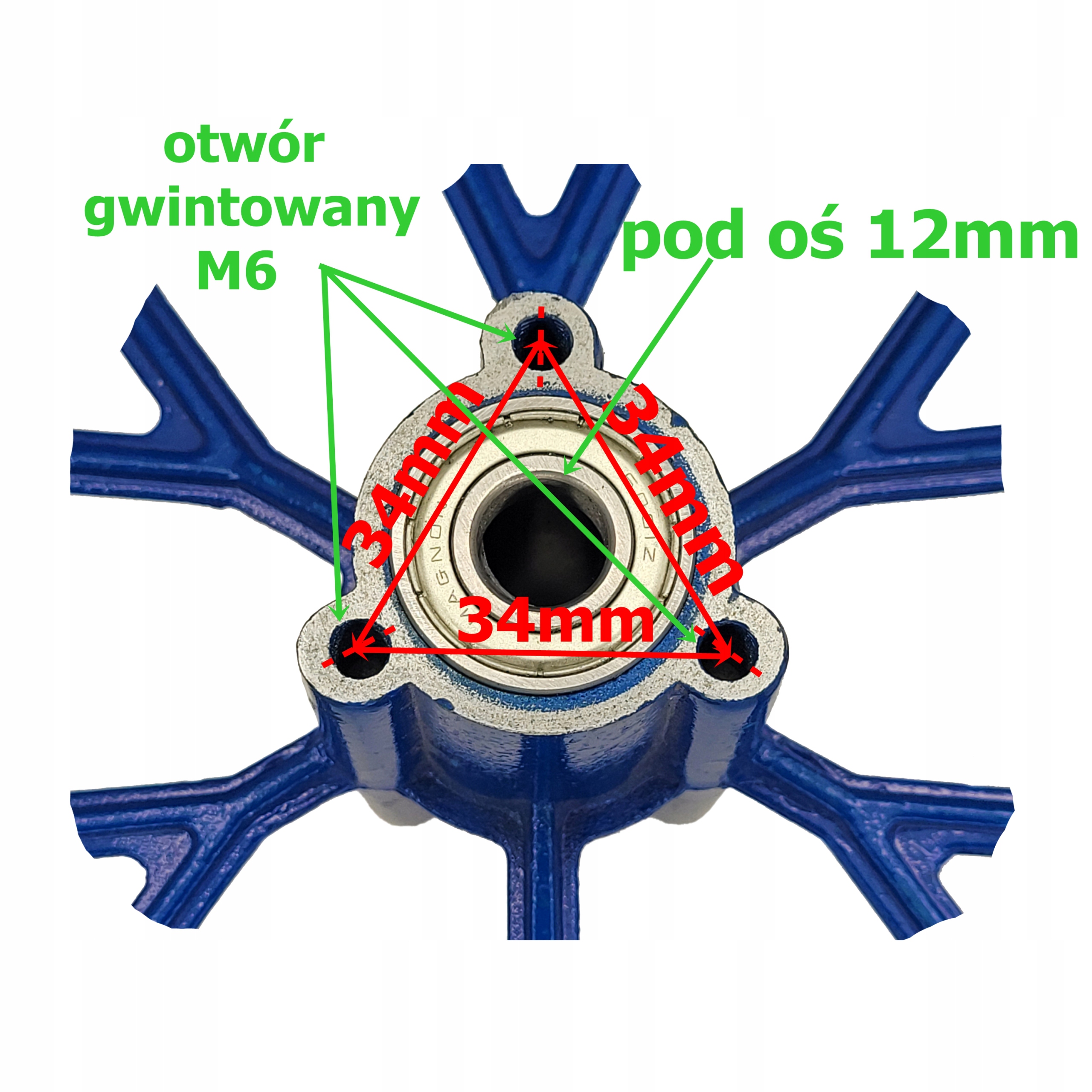KOLO TYL OPONA FELGA MINI CROSS POCKET 12 5x2 75 Model 12 1 2x2 75