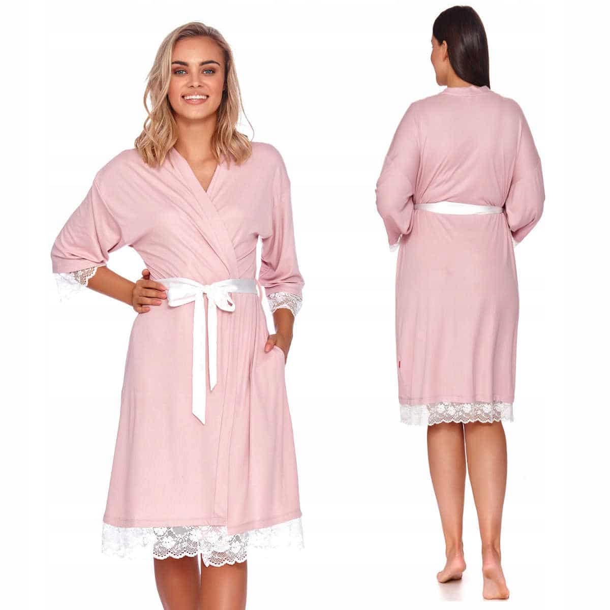 Dámský pudrový župan z Modalu XL 9710 Ballet