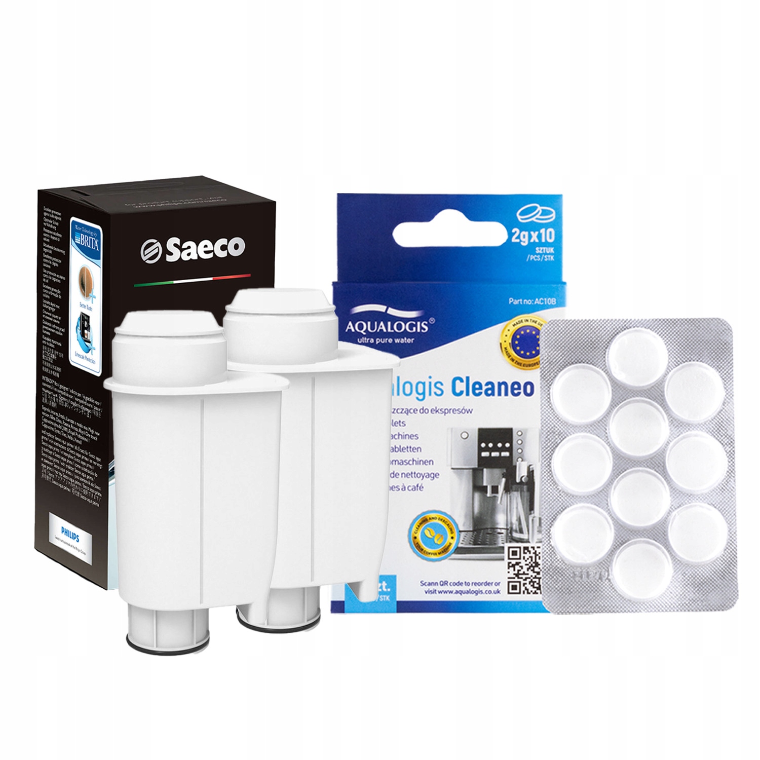 Tablety Cleaneo 2x Filtr vody pro kávovar Saeco Intenza+