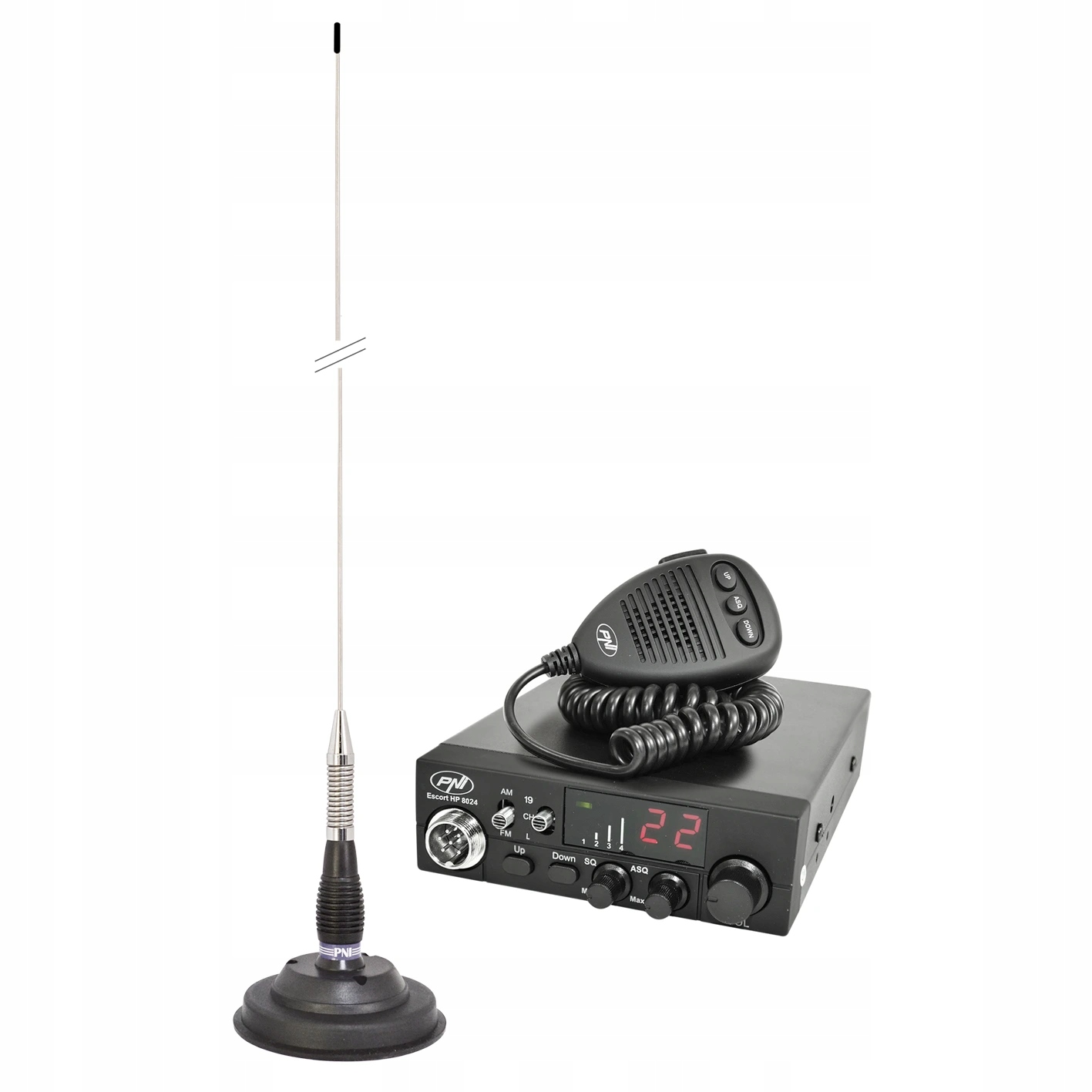 Cb Pni Escort Súprava rádiových staníc Hp 8024 Asq anténa Cb Pni ML100