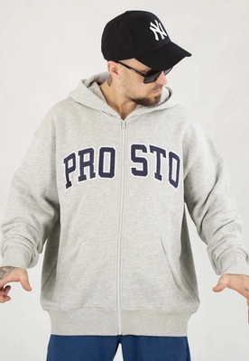 Mikina Prosto S kapucí Zip Axel šedá