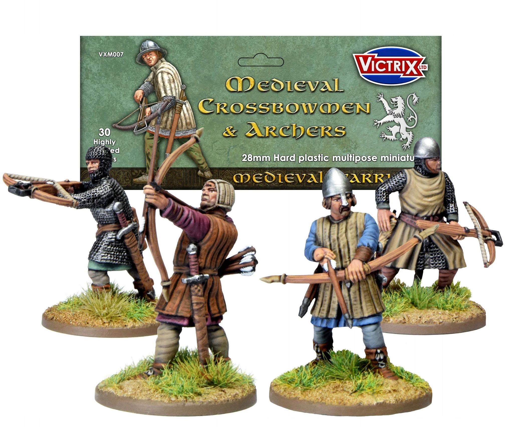 VICTRIX Medieval Crossbowmen & Archers / plastikowe figurki