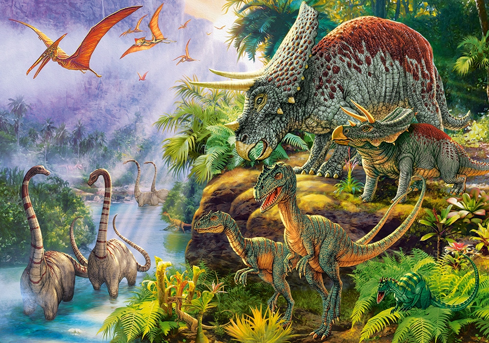PUZZLE 500 UKŁADANKA ZWIERZĘTA DINOZAURY CASTOR 9+
