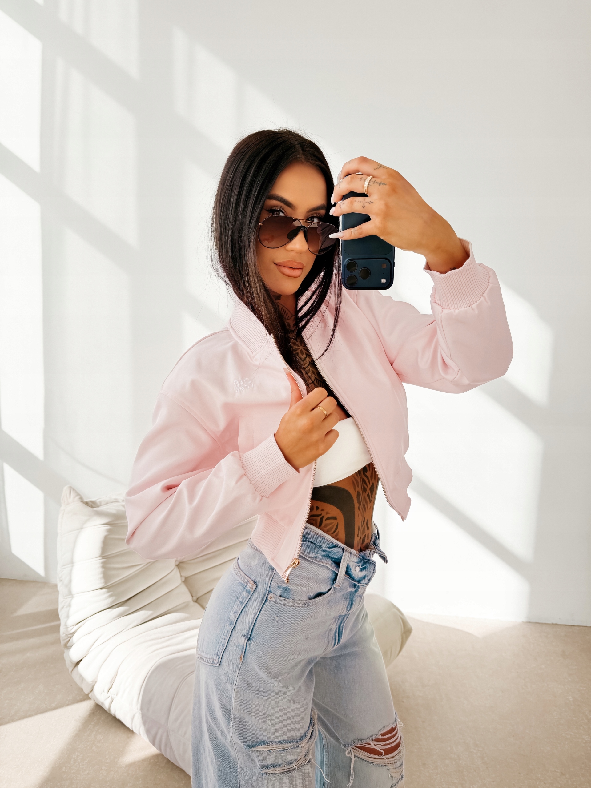 Dámská Bunda Masti Olavoga Pudrová Růžová M